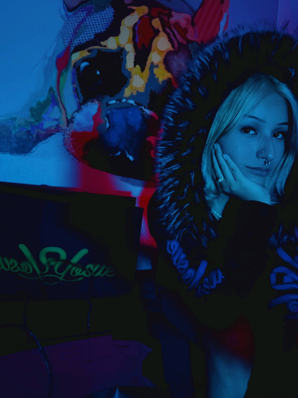 y0sue fur hood Jacket