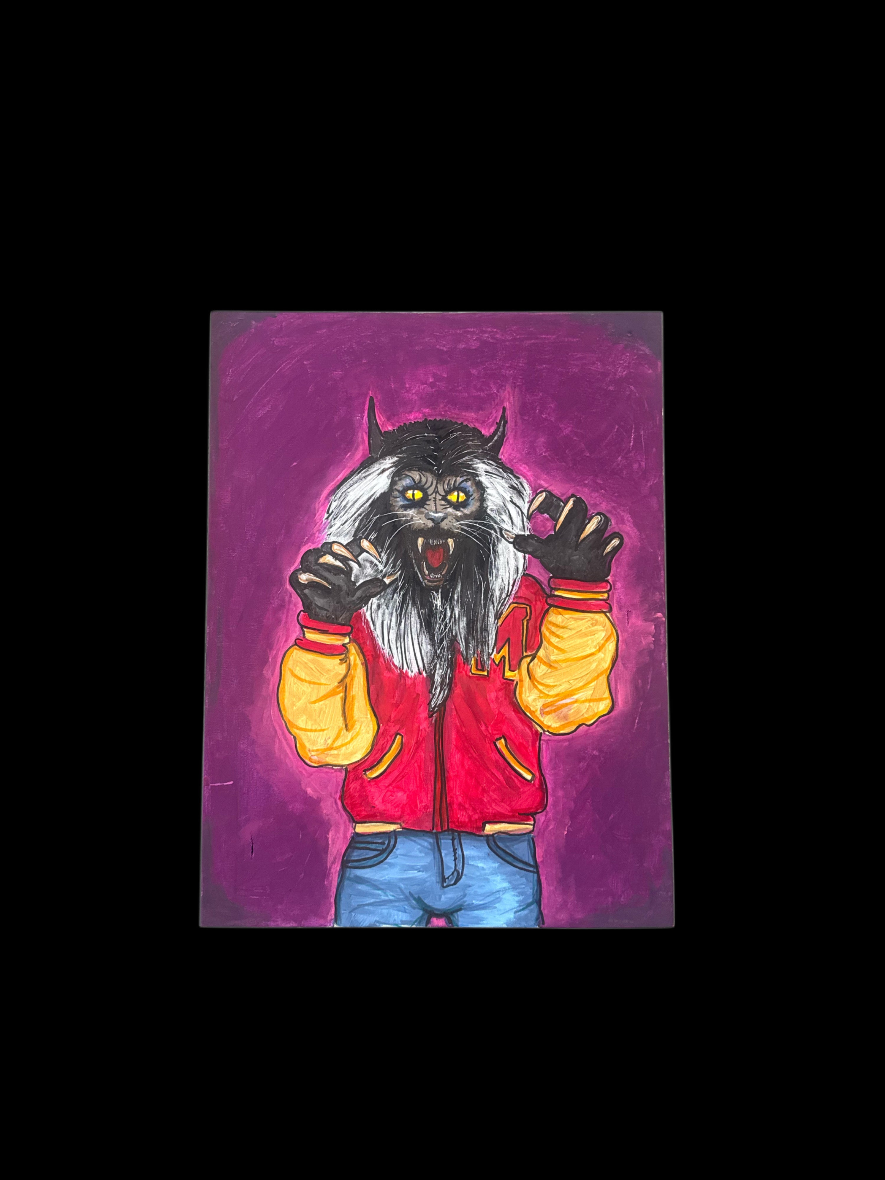 MJ WERECAT PAINTING